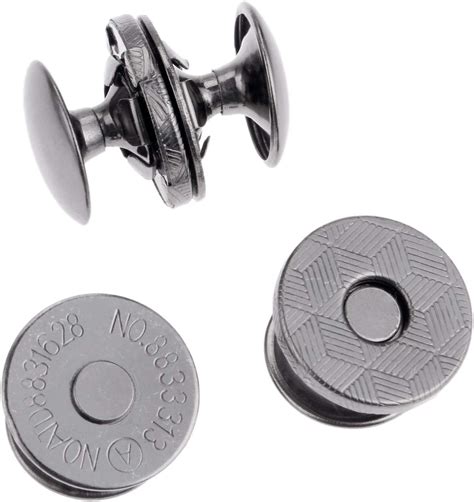 Amazon.com: 50 Sets Magnet Buttons Double Rivets Stud Magnetic Snaps Clasp for Handbags Purse ...