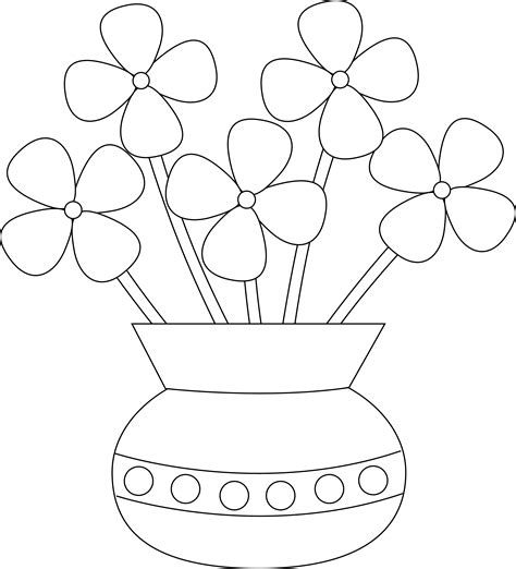 Vase Drawing For Kids at GetDrawings | Free download