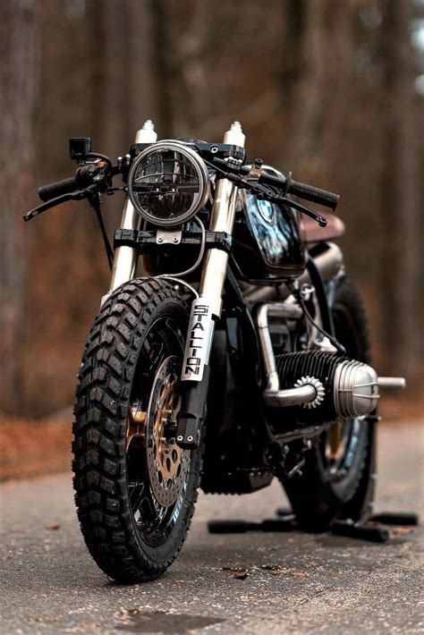 Adventurous BMW Custom Motorcycle Roaming the Wild