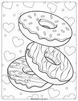 26 Donut Coloring Pages Free PDF To Print  Woo sketch template
