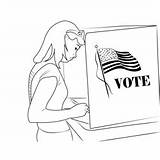 Register To Vote Coloring Page For Kids  Free Election Day Printable sketch template
