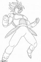 Crianza De Bardock Para Colorear sketch template