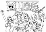 Piece Coloring Kids Pages Color Print Children Anime Sketch Page sketch template