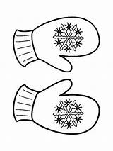 Mittens coloring pages sketch template