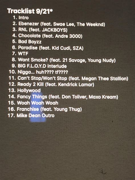 Travis Scott Utopia Setlist 2024 - Rana Ursula