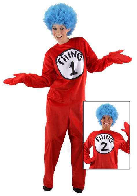 Adult Thing 1 and 2 Costume - Halloween Costume Ideas 2021