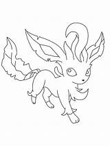 Pokemon Leafeon coloring pages  Free Printable sketch template