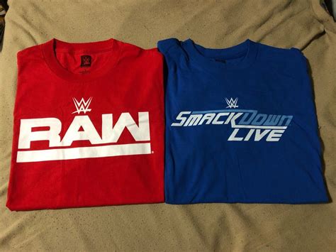 WWE Raw & Smackdown Live T-Shirts, Men's Fashion, Activewear on Carousell