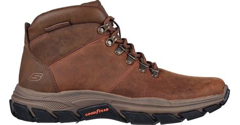 Skechers 's Wide Fit 204453 Luxury Respected Esmont Hiking Water Repellent Boots in Brown for ...