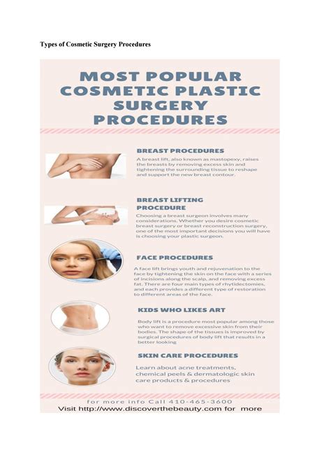 Types of cosmetic surgery procedures by Metamorphosis Plastic Surgery ...