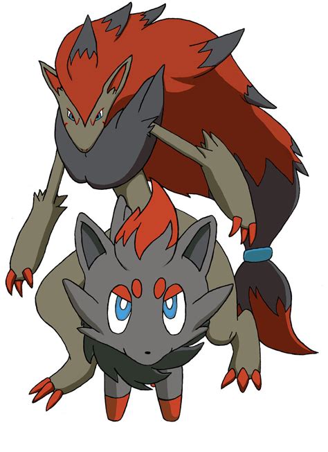 Zorua and Zoroark by Beagleboy4ever on DeviantArt