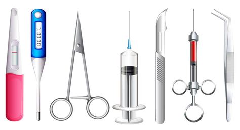 Different kinds of medical equipment 303137 Vector Art at Vecteezy