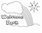 Printable Welcome Back Coloring Pages sketch template