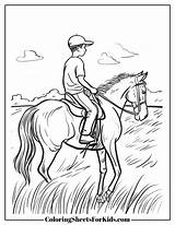 Horse Riding Coloring Pages Free Downloads  Sheets For Kids sketch template