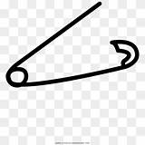 Safety Pin Coloring Page  Line Art HD Png Download 1000x1000 sketch template