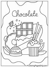 Chocolate Coloring Page Images  Free Printable Pages sketch template