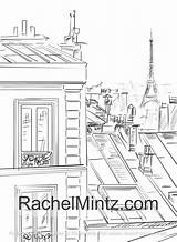 Paris Cafe Coloring Pages sketch template