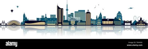 Leipzig skyline (germany Stock Vector Image & Art - Alamy