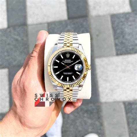 Rolex Datejust 41 Black Dial Yellow Gold 126333