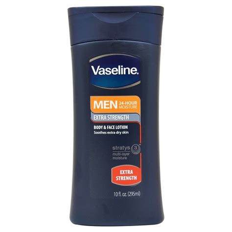 Men Extra Strength Body & Face Lotion by Vaseline for Men - 10 oz Lotion - Walmart.com - Walmart.com