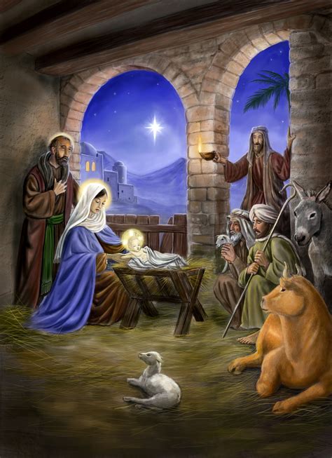 Nacimiento del niño jesus Christmas Nativity Scene, Noel Christmas, Christmas Scenes, Vintage ...