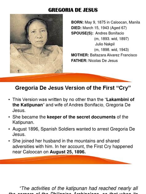 Gregoria de Jesus | PDF