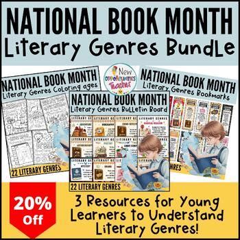 National Book Month Literary Genres BUNDLE - October Teaching Reasources Set