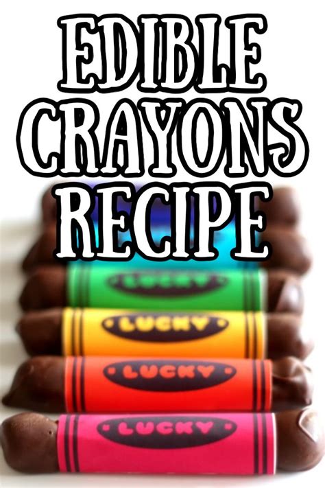 Edible Crayons Recipe | Edible crayons, Diy crayons, Making crayons