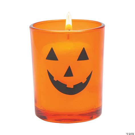 Jack-O'-Lantern Votive Candle Holders Halloween Decorations | Oriental Trading