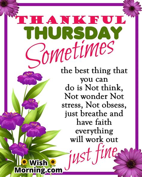 Thankful Thursday Quotes Wishes - Wish Morning