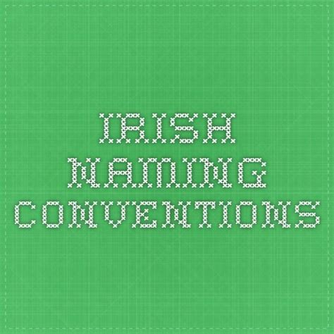 Traditional Irish Naming Patterns | Irish traditions, Pattern, Family tree