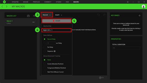 How to create macros on a Razer Mouse