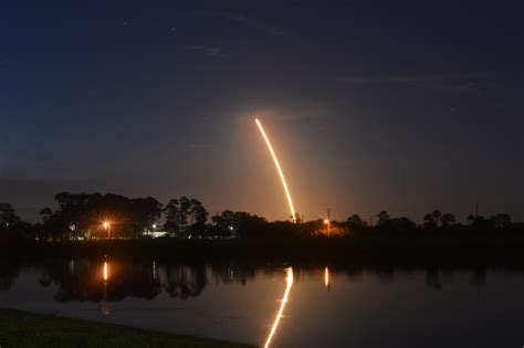 Shot of the Atlas V Rocket launch this morning from about 50 miles ...