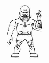 Thanos Coloring Pages Free Printable PDF sketch template