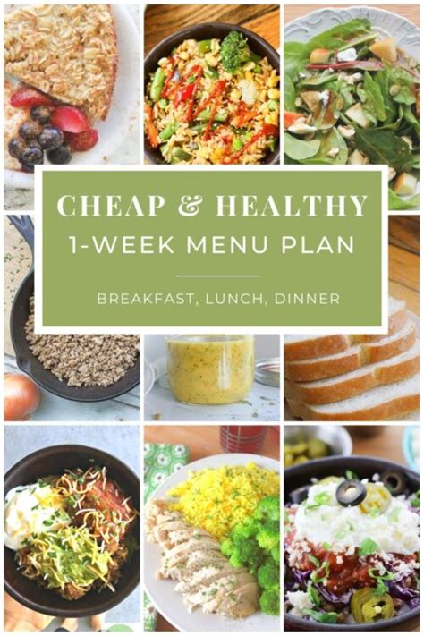 Cheap & Healthy Meal Plan • Cheapskate Cook