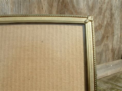 Vintage 8x10 Art Deco Picture Frame Gold Tone Metal or Brass - Etsy