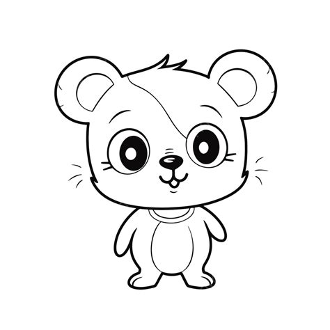 Cute Cartoon Mouse Coloring Pages Outline Sketch Drawing Vector, Car Drawing, Cartoon Drawing ...