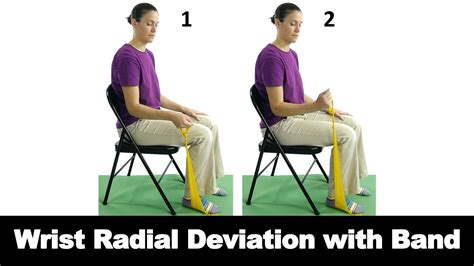 Wrist radial deviation with a band is a great way to strengthen your wrist after an injury or ...