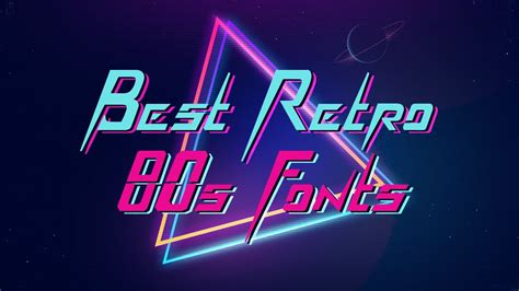 Best Retro 80s Fonts - YouTube