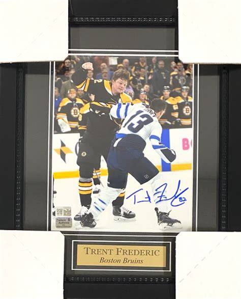 Trent Frederic Autographed “Boston Bruins” 11×14 – KBK Sports