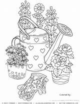 Flower Garden Coloring Pages For Kids sketch template