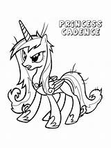 Princess Cadence Coloring Pages sketch template