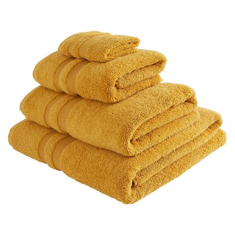 Spa Cotton Mustard Yellow Mustard Yellow Double Border Bath Sheet | Yellow towels, Yellow bath ...