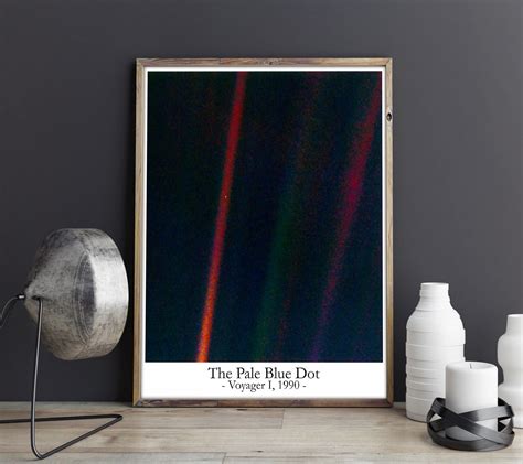 The Pale Blue Dot Poster Pale Blue Dot Print Astronomy Poster | Etsy UK