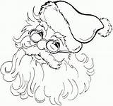 Santa Claus Printable Coloring Page sketch template