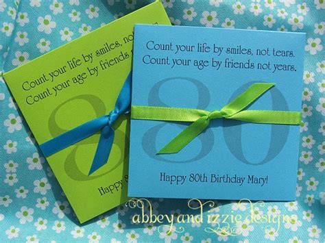 Birthday Favors Party Favors 80th by abbeyandizziedesigns