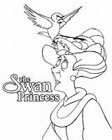The Swan Princess Coloring Pages sketch template