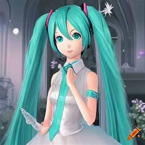 Hatsune miku’s wedding on Craiyon