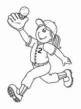 Softball coloring Pages sketch template