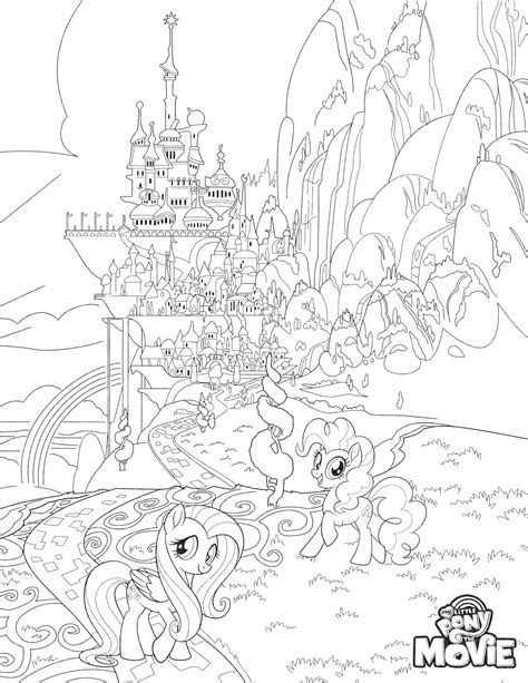 Colouring Pages My Little Pony Movie - coloringpages2019